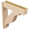 Ekena Millwork 7 1/2-in W x 30-in D x 34-in H Funston Block Rough Cedar Woodgrain TimberThane Outlooker, Primed Tan OUTUR075X30X34FST44RCPR - alternate 2